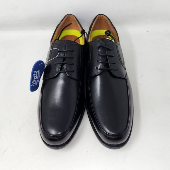 Men\'s 13 Florsheim Midtown moc toe black leather oxford shoes 12136 main image 6